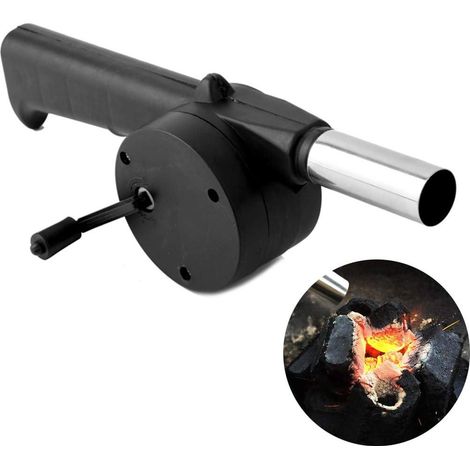Ventilateur manuel pour barbecue, souffleur à air chaud, ustensile de cuisson extérieur, outil de camping pour braises, accessoire de grillade en plein air (1/5)