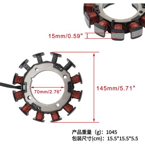 Stator de bobine d'allumage 31630-Z6L-003 GX630 GX660 GX690 GXV 630 17 A (1/4)