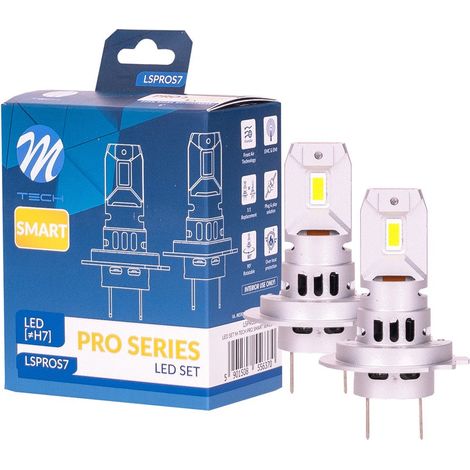2 Ampoules Led H7-H18 42W 12V 6000K 4600Lm Max Plug And Play