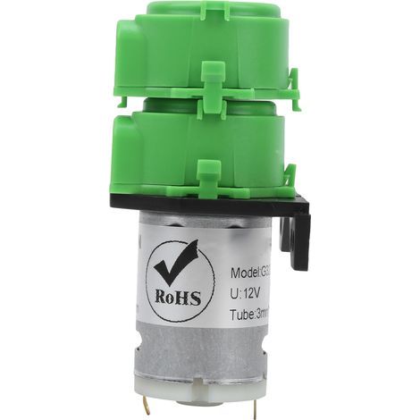 Doppelkopf-Schlauchpumpe für Aquarien, präzise Wasserdosierung, Mini-12V-Gleichstrom-Flüssigkeitspumpe (1/5)