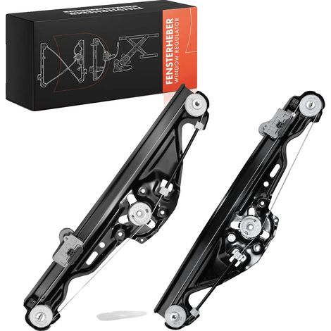 Regulador de ventana eléctrico, posición trasera izquierda, compatible con vehículos de lujo Serie 5 Touring, diseñado para vehículos de 4 o 5 puertas, función de confort integrada. (1/5)
