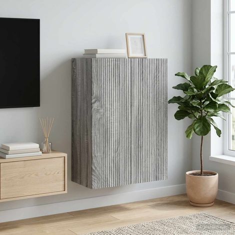 Armoire Murale Sonoma gris 66 x 34,5 x 90 cm Bois d'ingénierie vidaXL