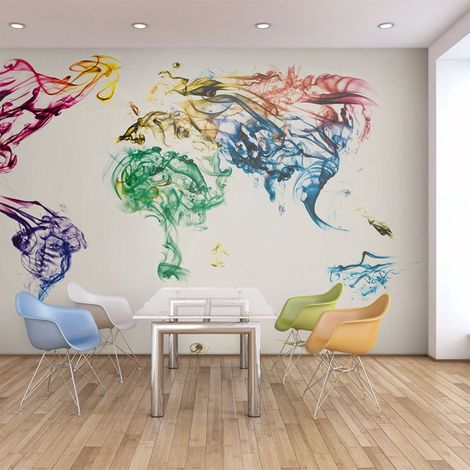 Papier Peint "Dancing Smoke Trails" 193 x 250 cm (1/2)