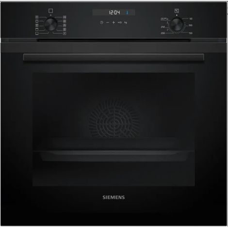 Siemens iQ300 HB237GBB3. Dimensione del forno: Media, Tipo di forno: Forno elettrico, Capacità interna forno totale: 71 L. Posizionamento dell'apparecchio: Da incasso, Colore del prodotto: Nero, Ti... (1/5)