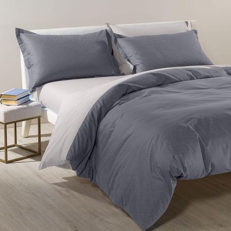 Parure de lit 4 pièces en 100% coton Housse Couette Douce et Elégante, Lavable et Facile d’Entretien Housse de Couette 200x200 et Autres Tailles (1/5)