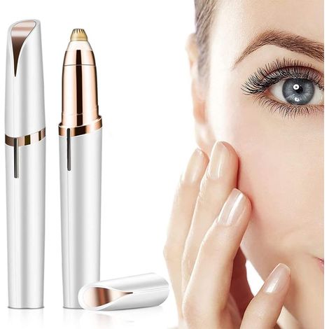 Women's Eyebrow Epilator Electric Hair Remover for Face, Eyebrows and Body (White) (1/5)