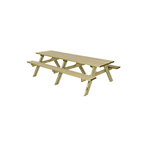 Banco para grupos  madera de conífera certificada  natural 