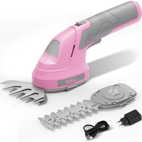 Cordless Lawn Shears, Hedge Trimmer, Electric Shrub Shears, 7.2V, 2 in 1 Portable Grass Cutter (1/5)