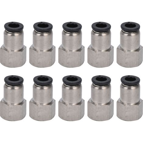 Connecteur Pneumatique Droit Femelle pour Ligne d'Air, Raccord Rapide 4-01 (1/5)