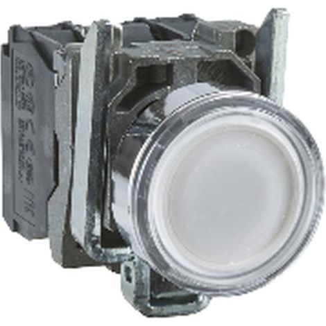 Harmony bt-pous lumineux blanc Ø22 - impulsion - 240 V - 1O+1F - XB4BW31M5