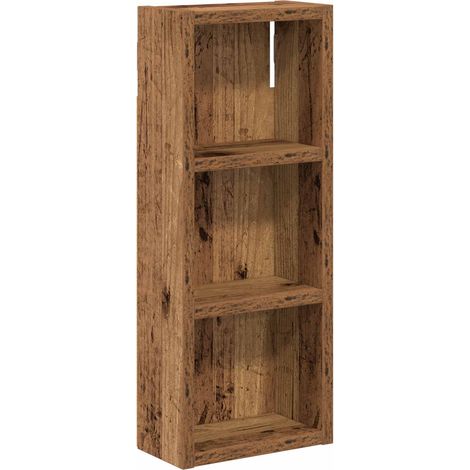 Armario de pared para baño Madera vieja 20 x 10 x 50 cm vidaXL
