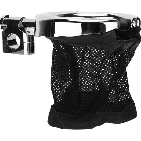 Support Gobelet Moto Guidon Porte-Gobelet Pliable Réglable 7 Positions Universel 22mm Chrome (1/5)