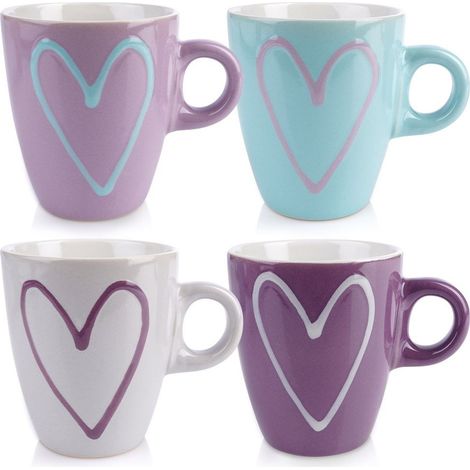Tazas de cerámica de 210 ml, 4 unidades. (1/5)