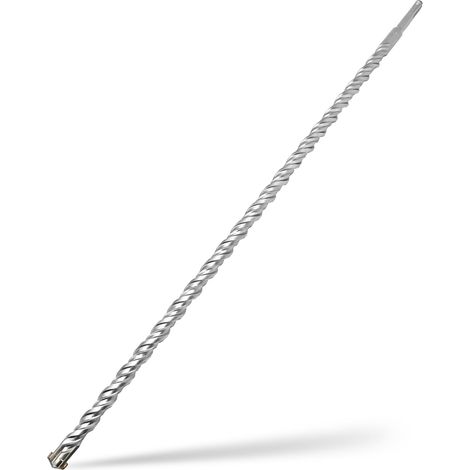 Foret SDS Plus 16mm x 600mm,avec 4 taillants en carbure et double vis,pour pierre naturelle,béton (1/5)