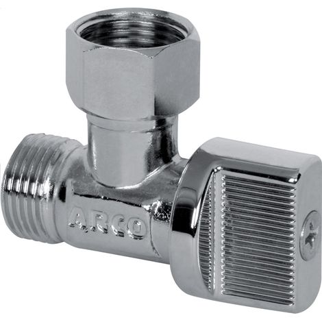 Arco – Robinet de WC 1/4 de tour – Équerre 12x17 – Filetage plomberie – Configuration raccord – DE741U