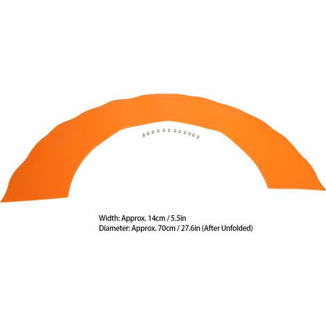 [Küchenspritzschutz] Verstellbares Set aus hitzebeständigem, orangefarbenem Silikon, 343 g für 22–28 cm (1/5)