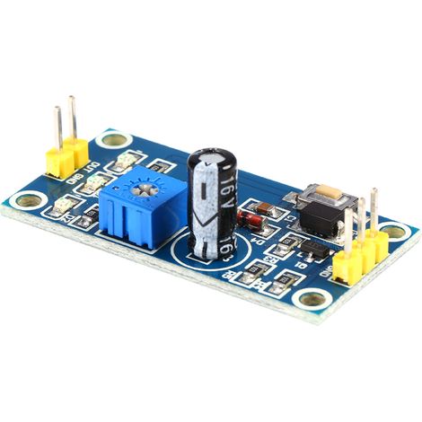 Relais temporisé 0-120 s, minuterie 5-12 V, module NE555 réglable, bouton de test intégré (1/5)