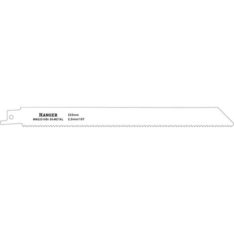 Lame scie récipro HANGER MM22510BI 225 mm Bi-métal 10T - Pack de 2