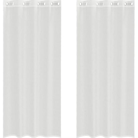 Maison Exclusive - Tende in Voile con Occhielli 2 pz Bianco