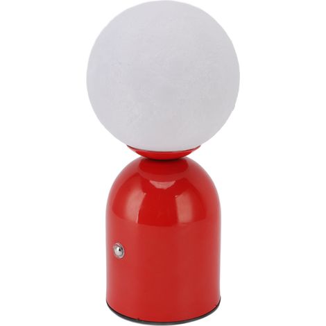 Lampe Lune 3D En Fer Sans Fil Veilleuse Tactile Recharge USB-C 3 Teintes Variation Luminosité Infinie Batterie 1800mAh Camping Intérieur Extérieur (1/5)