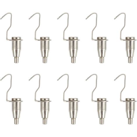 Lot de 10 crochets professionnels Healeved en alliage zinc et acier pour suspendre tableaux