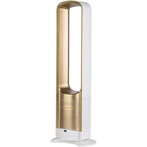 Ventilador sin aspas/ventilador de torre/ventilador de escritorio. Ventilador pequeño, fácil de limpiar. (Dorado) (1/5)