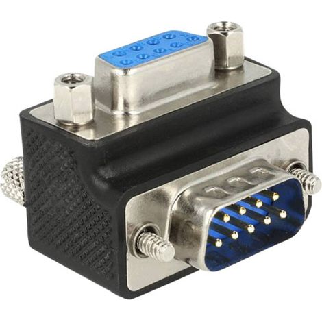 Adaptateur série Delock [1x SUB-D mâle 9 pôles - 1x SUB-D femelle 9 pôles] vissable (1/3)
