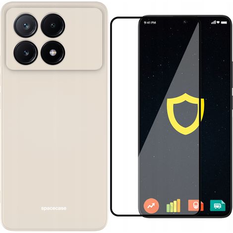 Cover posteriore in silicone opaco per Poco X6 Pro 5G + Vetro (1/5)