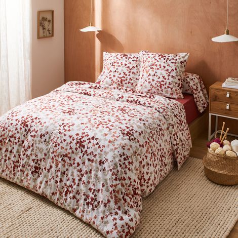 Parure de lit flanelle EMILIE 140x200 cm (1/5)