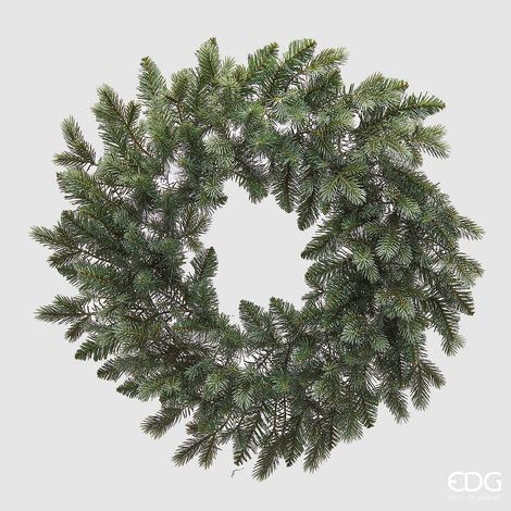 EDG Enzo De Gasperi Corona Natale Pino Argentato D 60 Cm 280 Tips Sage