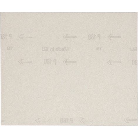 Feuilles de ponçage à main Norton multi-usages - Grain 180 (1/2)