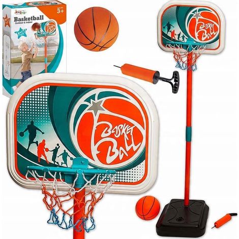 Grande set da basket per bambini, canestro, palla, pompa (1/5)