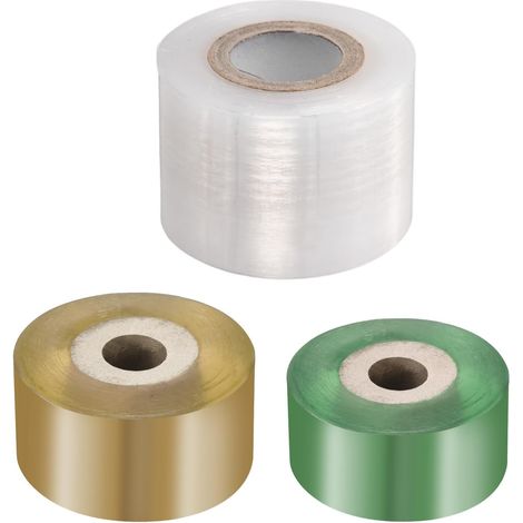 3 Rouleaux De Ruban De Greffage pour Arbres Fruitiers 2CM 3CM 5CM De Largeur 100M De Longeur Outil De Jardin Élastique pour Greffe Plantes Film Auto-Adhésif, 3 Couleurs (1/5)