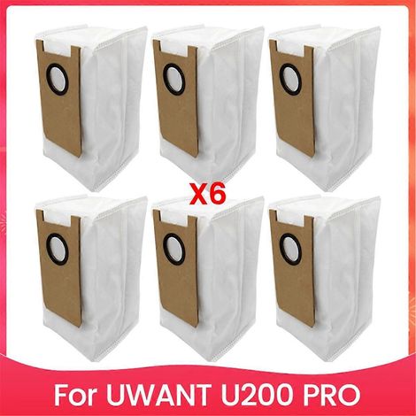 Ensemble de 6 sacs à poussière pour robot aspirateur et laveur Uwant U200 Pro - Voir photo (1/5)