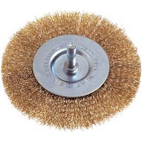 5BL SPAZZOLA A DISCO CIRCOLARE FILI ACCIAIO PER TRAPANO -  mm. 50 codolo mm.6 PG 469.00