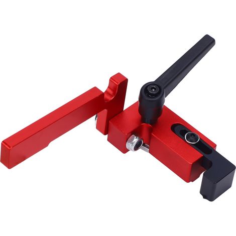Butée de clôture pliante type F75 T, fente réglable en alliage d'aluminium pour système de guidage d'onglet, travail du bois. (1/5)