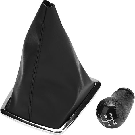 5-Gang-Schalthebel mit Ledermanschette für Ford Focus MK2 2004-2008, Schaltknauf und Lederbezug, Autoinnenausstattung. (1/5)