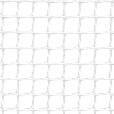 Rollo de malla ligera cadrinet color blanco 1x25m cuadro: 10x10mm nortene
