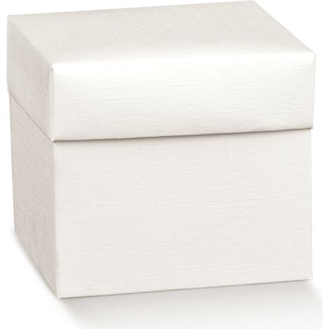 Scotton Scatola Pieghevole con Coperchio 80 x 80 x 130 Mm Fibra Bianco 10 Pz