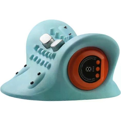 Étireur cervical électrique, massage par impulsions EMS, traction cervicale relaxante et chauffante, oreiller de traction cervicale chiropratique, massage par vibrations chaudes (1/5)