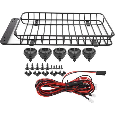 Porte-bagages léger en métal pour voiture RC, compatible Traxxas TRX‑4 et Axial SCX10 90046, pièces de rechange. (1/5)