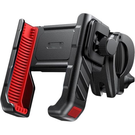 Supporto per cellulare da bicicletta, adatto all'uso durante le pedalate, colore nero. (1/5)