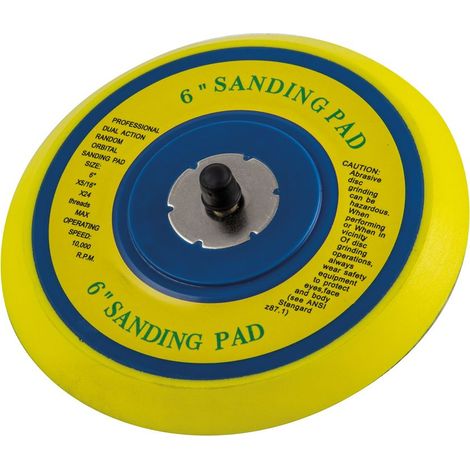 SIP SIP 6" Vinyl-Faced Sander Backing Pad