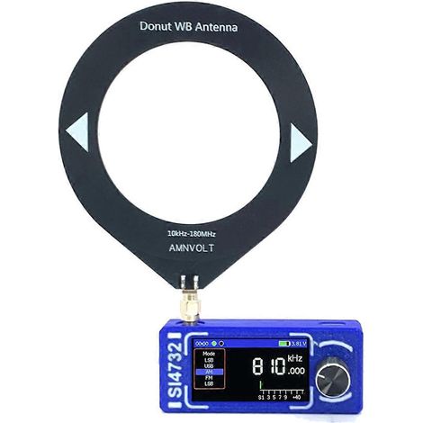 Mini-Radio SI4732 0,5–108 MHz blau, FM/AM/BLU (1/5)