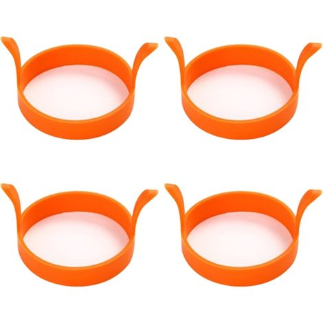 KLVGTIFS PU - Moules à œufs en silicone pour œufs au plat, antiadhésifs.