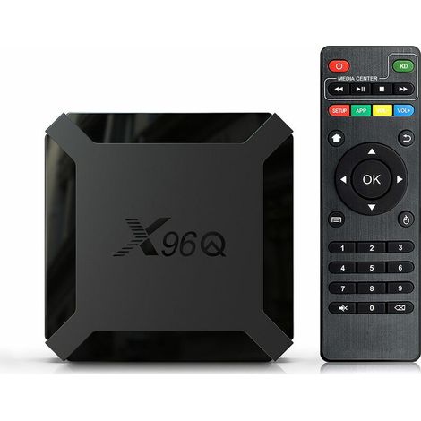 TV Box Android 10.0 Allwinner H313 Quad Core ARM Cortex A53 TV Box prend en charge le lecteur multimédia 4K 3D, X96Q (1/5)
