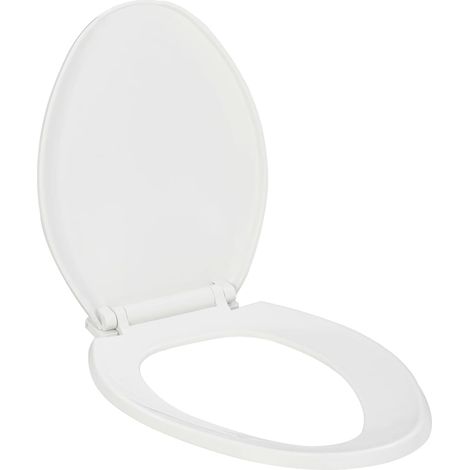 Soft-close Toilet Seat with Quick-release Design White vidaXL