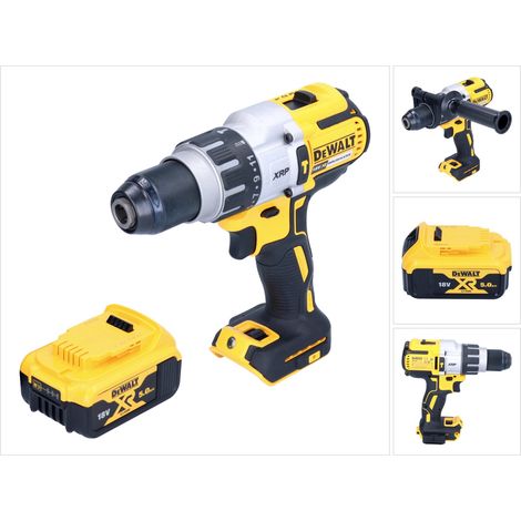 DeWalt DCD 996 N 18 V 95 Nm Trapano avvitatore a percussione a batteria senza spazzole + 1 batteria da 5,0 Ah - senza caricabatterie