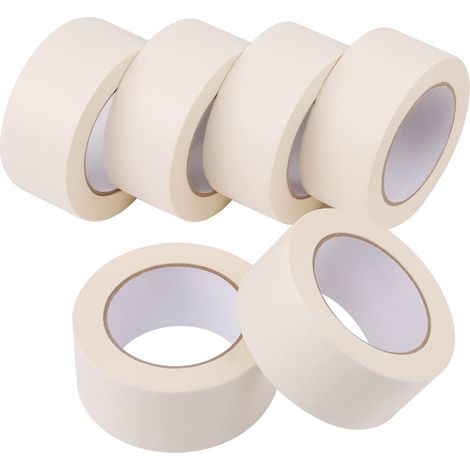 Spezial-Nähtrennpapier für Abdeckfolien-Dekoration, Dekoband beige, 50 mm x 50 m
