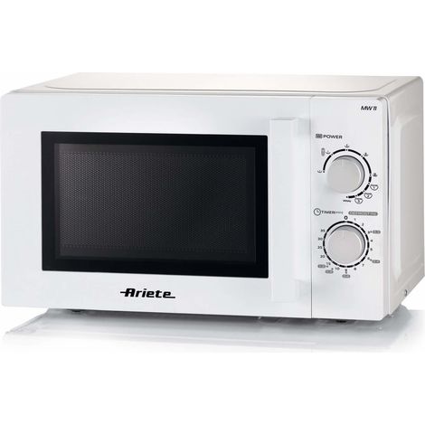 Horno Microondas Combinado con Grill Ariete 952 - 5 Niveles de Potencia - 3 Funciones Combinadas - 1000 Watts - 20 Litros - Blanco